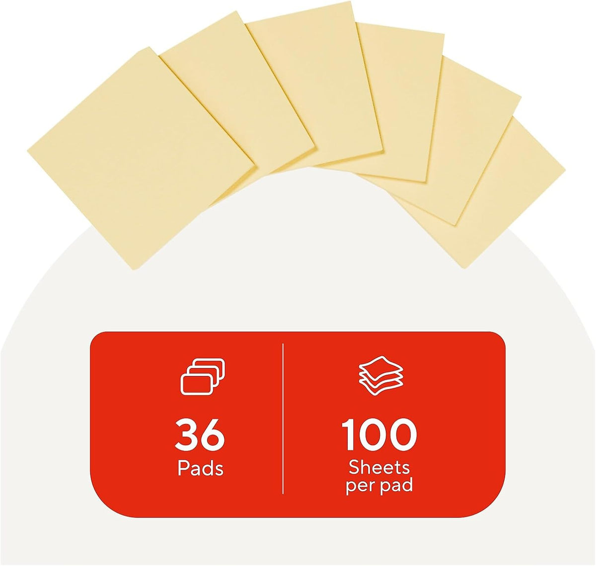 Staples Sticky Notes, 3x3 Inch, Assorted Colors, 3600 Sheets
