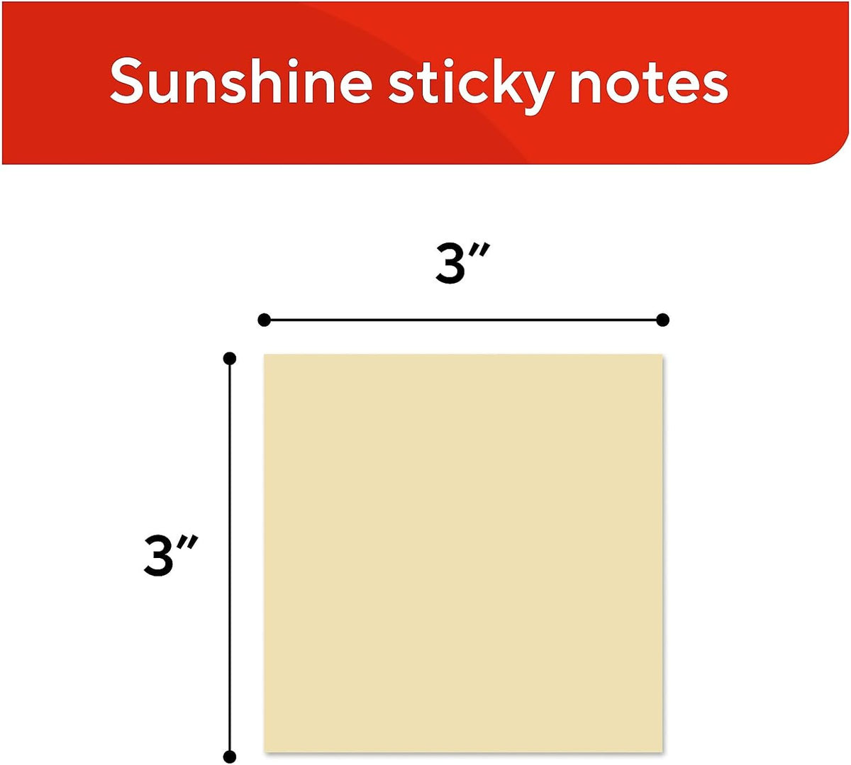 Staples Sticky Notes, 3x3 Inch, Assorted Colors, 3600 Sheets