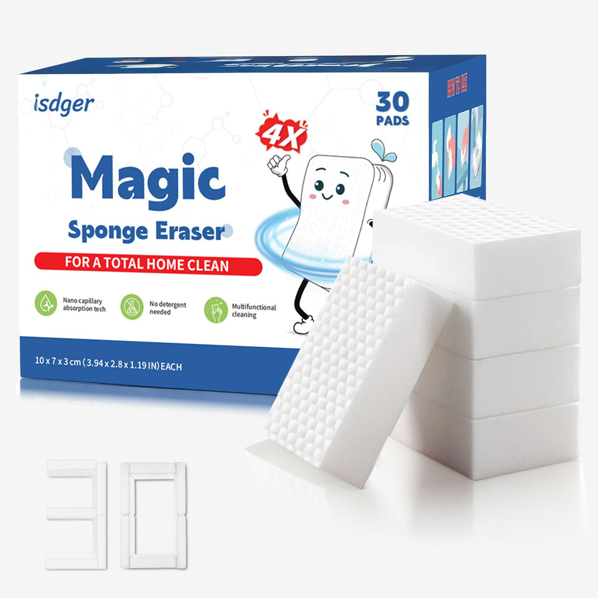 Magic Sponge Eraser, 12 Pack Melamine Sponge, GRS Certified