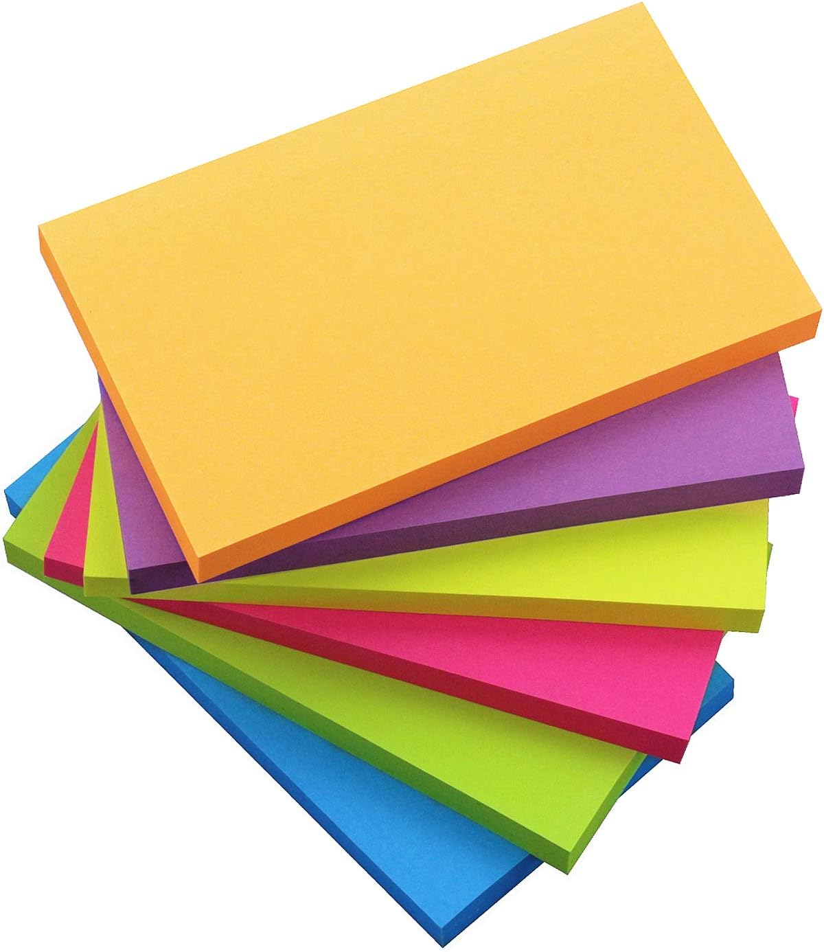 SIMONA Sticky Notes 2x2 Inch, Sticky Pads 6 Colors 12 Pads 1200 Sheets