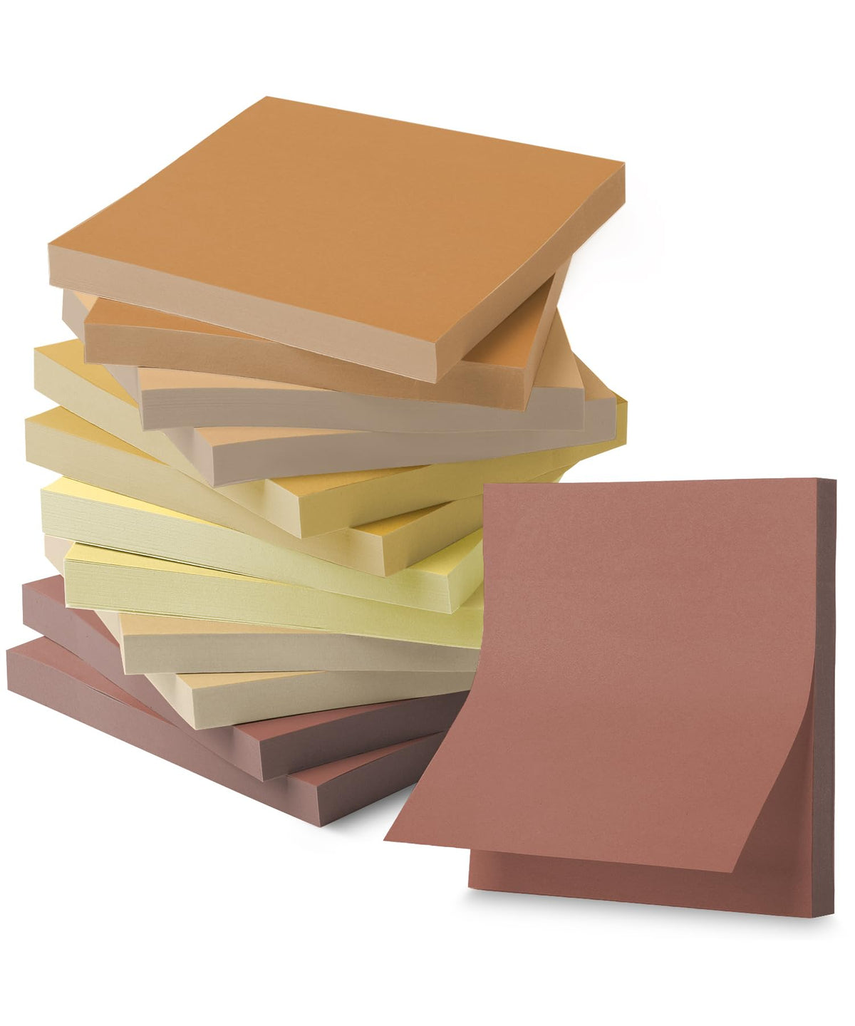 Mr. Pen- Sticky Notes, 3"x3", 12 Pads, 600 Sheets, Sunlit Sands