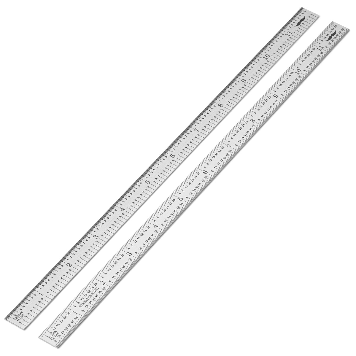 Mr. Pen- Machinist Ruler, 2 Pack, 150mm, Stainless Steel Imperial