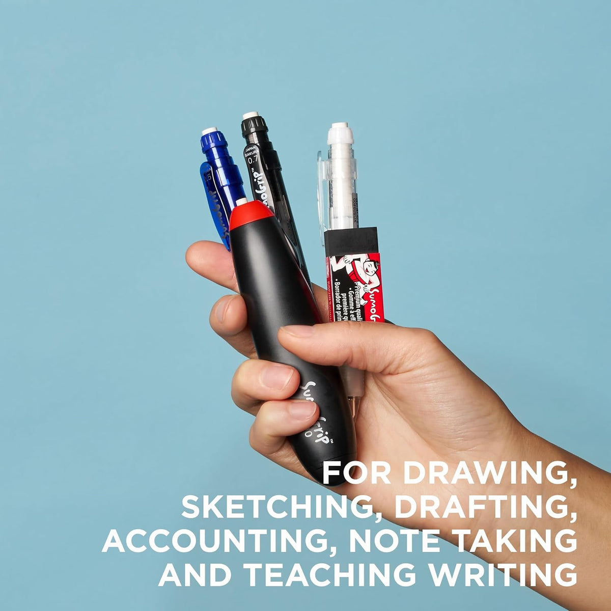 SAKURA SumoGrip Mechanical Pencil Eraser Refill, 3 Eraser Refills