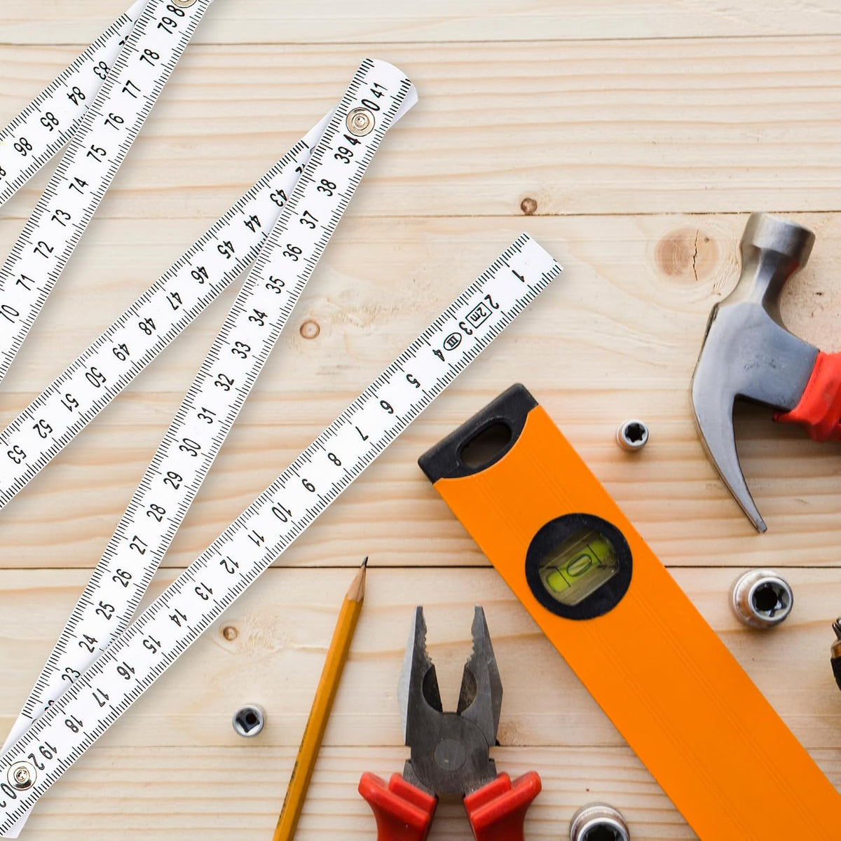 2pk Folding Ruler Yard Stick