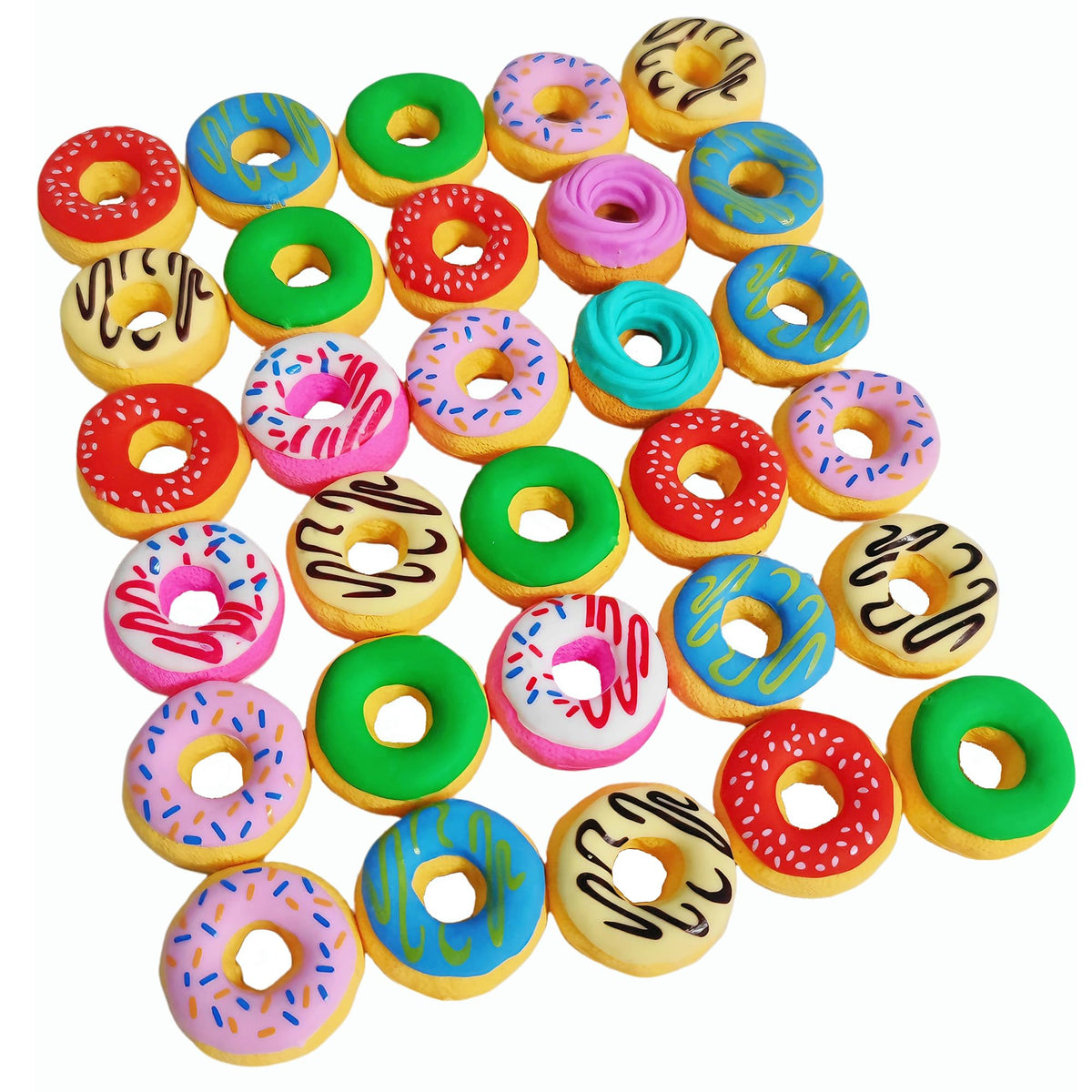 23PCS Big Fun Cute Animal Fruit Pencil Erasers for Kids Bulk
