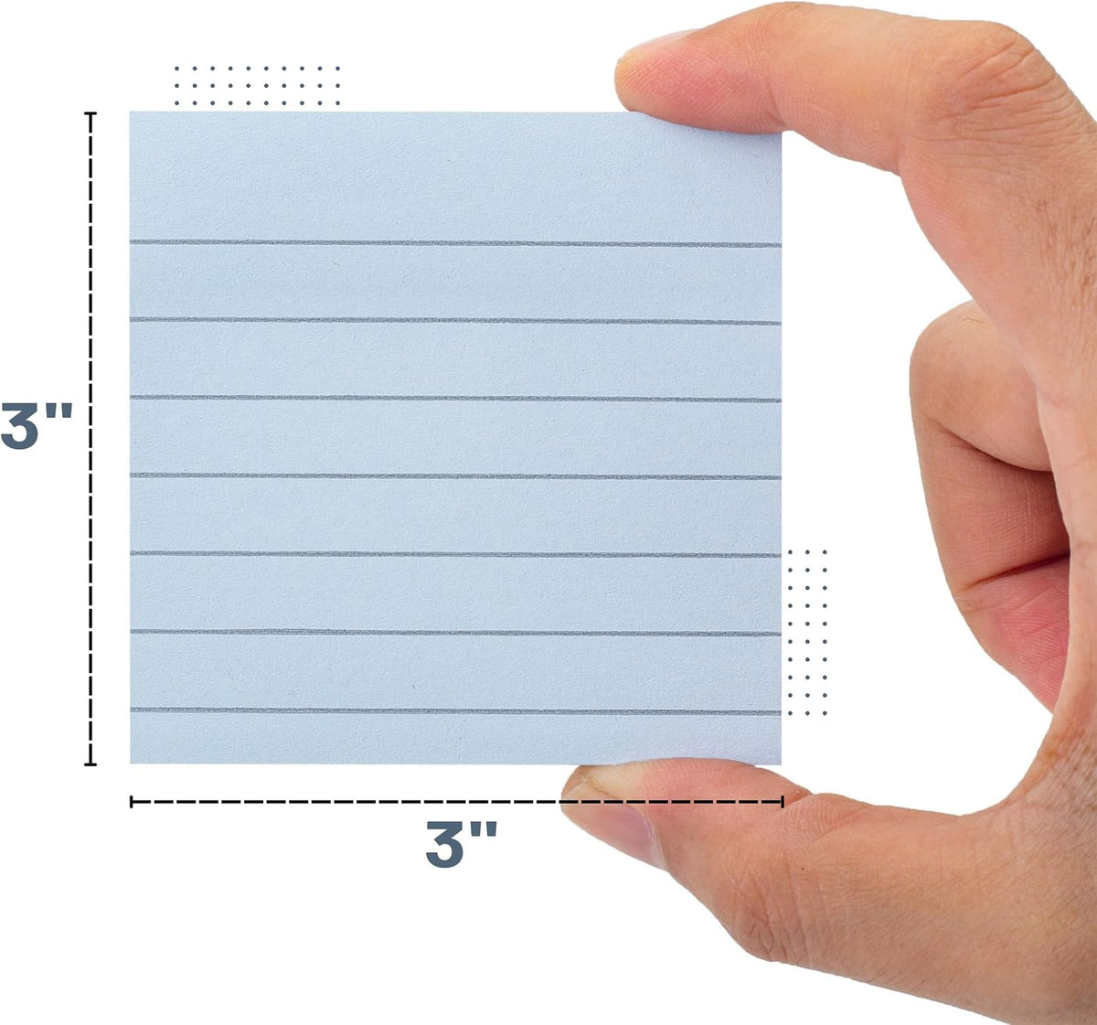 Mr. Pen- Lined Sticky Notes, 3" x 3", 6 Pads, 45 Sheets/Pad