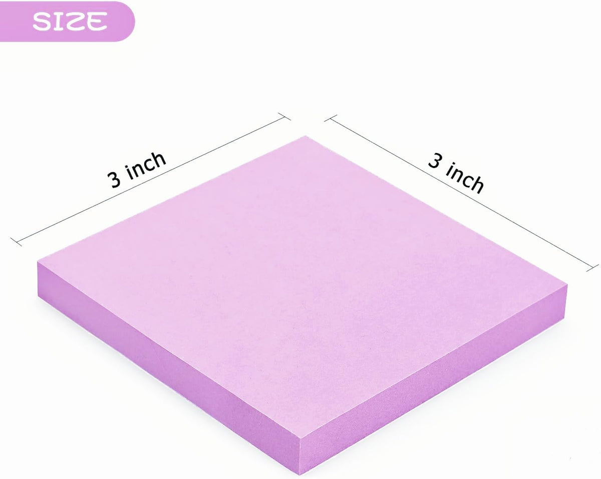 Early Buy Sticky Notes 3x3 in, 6 Pads Pastel Colors, 100 Sheets/Pad