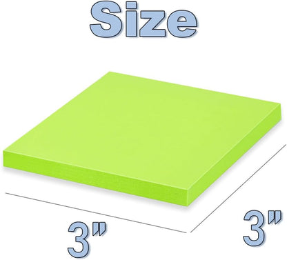(56 Pads) Sticky Notes Bulk 3x3 in Post Bright Stickies Colorful Memo Pads