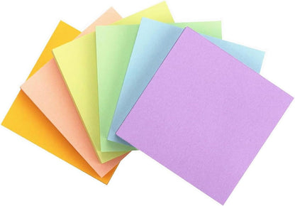 Early Buy Pop Up Sticky Notes 3x3, 6 Pads, 6 Pastel Color, 100 Sheets/Pad