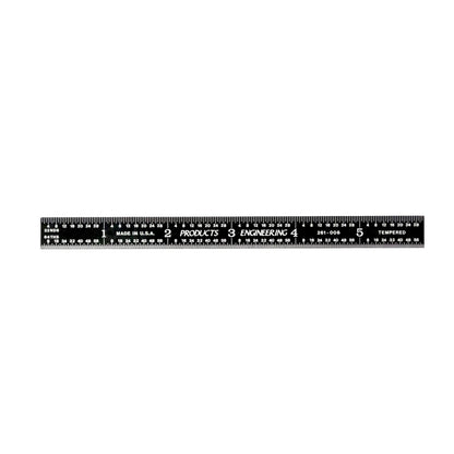 PEC Tools 6"/150mm Machinist Ruler, Made in USA