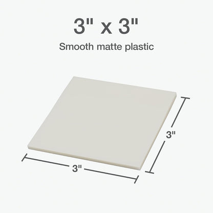 Redi-Tag Translucent Sticky Notes, Transparent Self-Stick Notes, 3" x 3", 4 Pads, 50 Notes Per Pad, 200 Sheets (1006596)