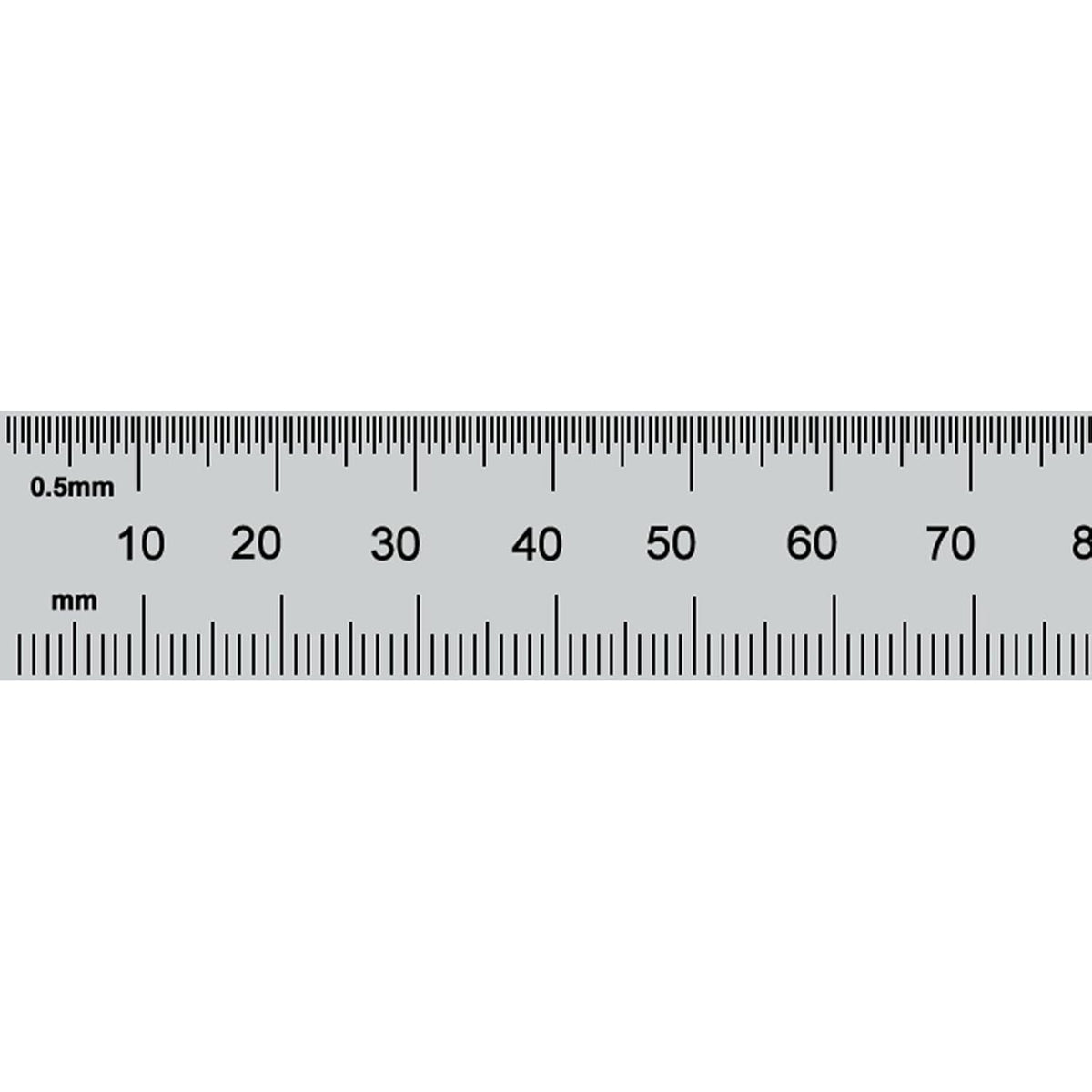 PEC Tools 12"/300mm Steel Rule, Slim & Flexible, Made in USA