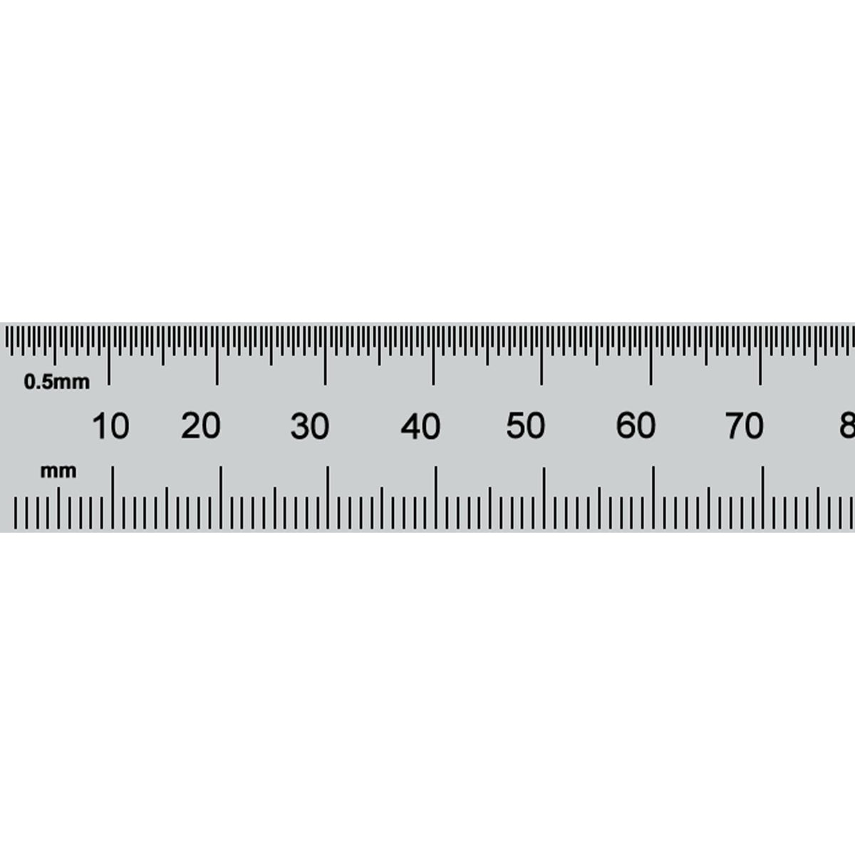 PEC Tools 12"/300mm Steel Rule, Slim & Flexible, Made in USA