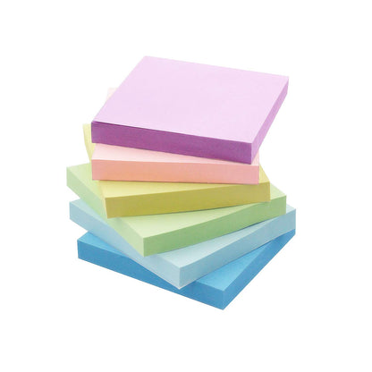 Early Buy Sticky Notes 3x3 in, 6 Pads Pastel Colors, 100 Sheets/Pad