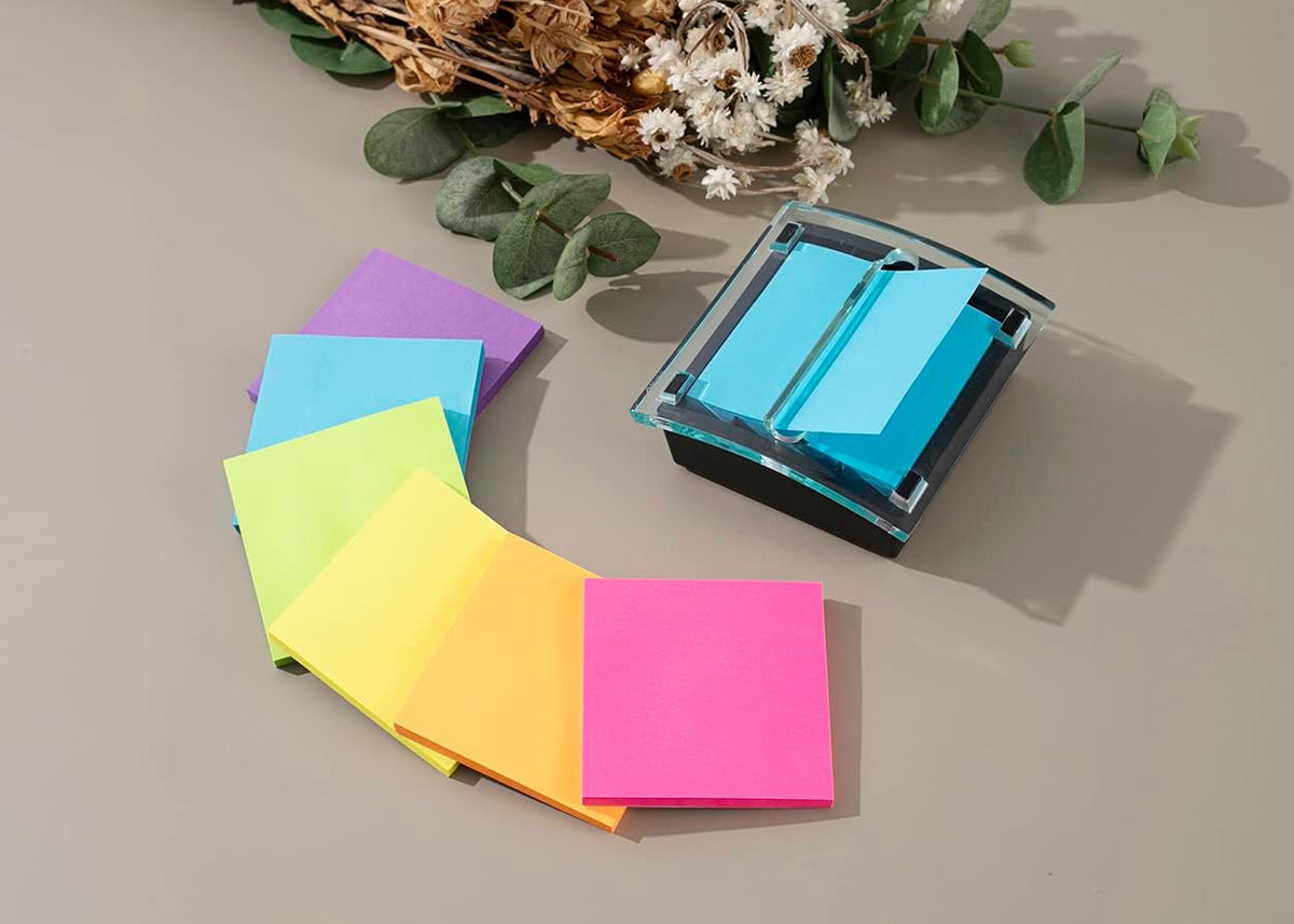 (12 Pads) Pop-up Sticky Notes 3x3 in,Bright Colors