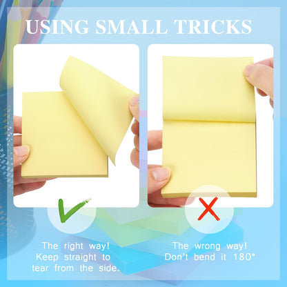Early Buy Pop Up Sticky Notes 3x3, 6 Pads, 6 Pastel Color, 100 Sheets/Pad