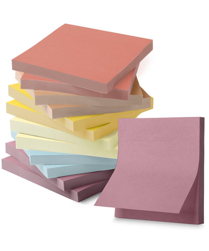 Mr. Pen- Sticky Notes, 3"x3", 12 Pads, 600 Sheets, Colorful