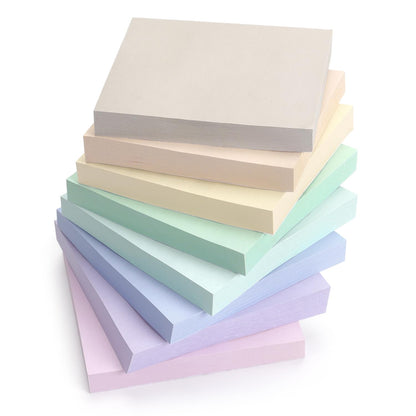 Sticky Notes 3x3 in, Bright Colors Self-Stick Pads, 8 Pads, 85 Sheets/Pad