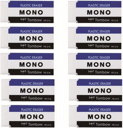 BooTool MONO PLASTIC ERASER 10piece pack [JAPAN Import] PE01