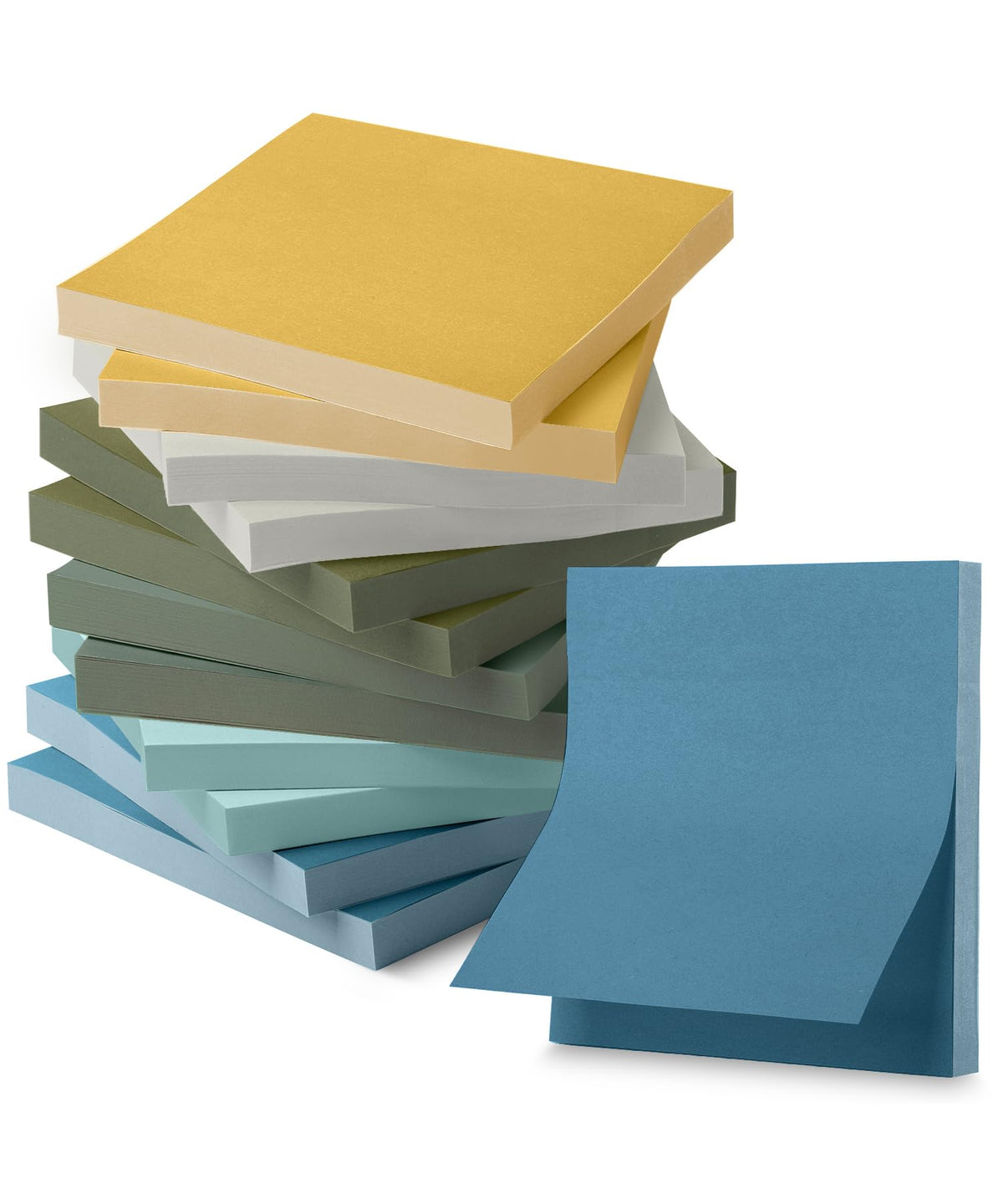 Mr. Pen- Sticky Notes, 3"x3", 12 Pads, 600 Sheets, Colorful