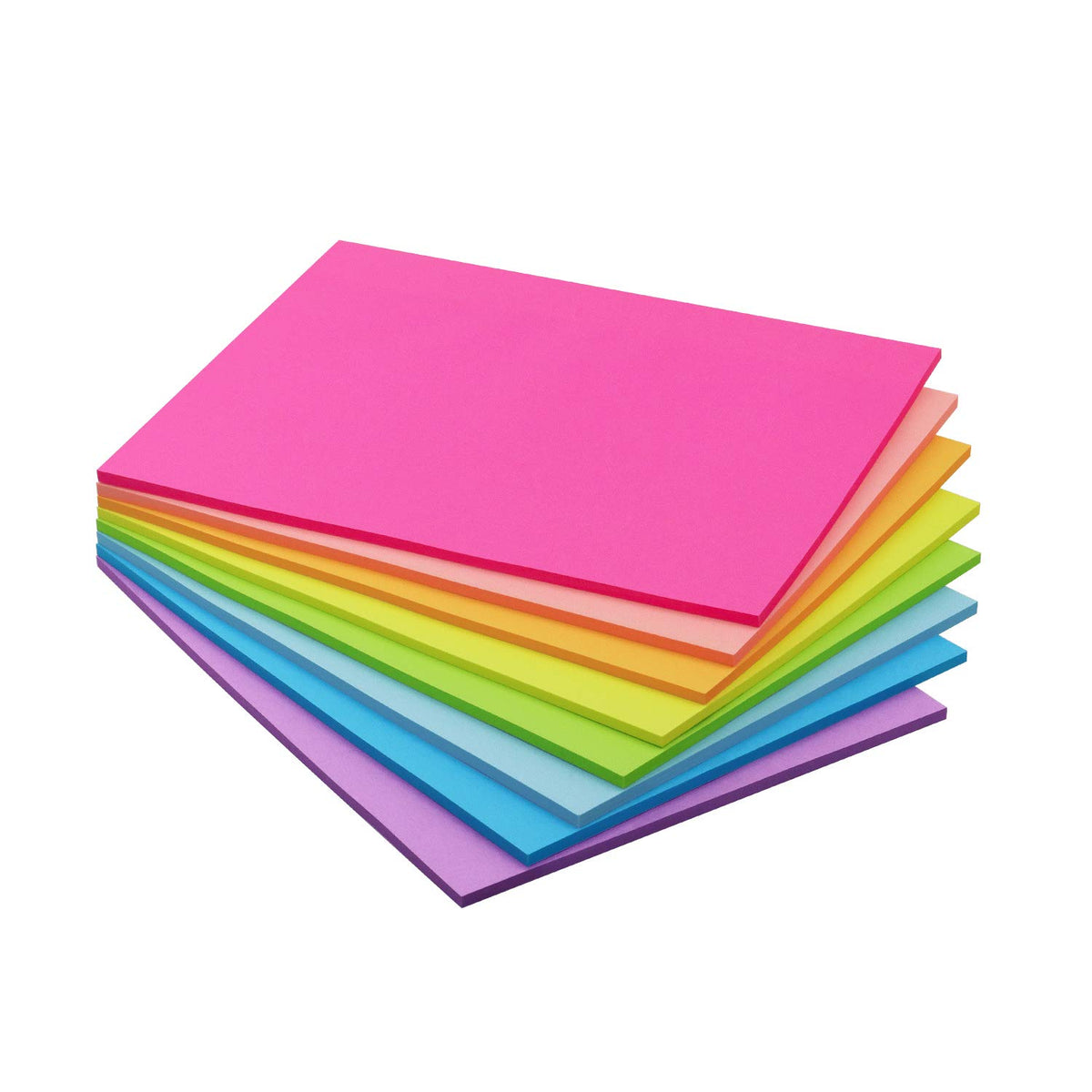 Sticky Notes 8x6 inch, 8 Pads, Bright Colors Self-Stick Pads, 280 Sheets