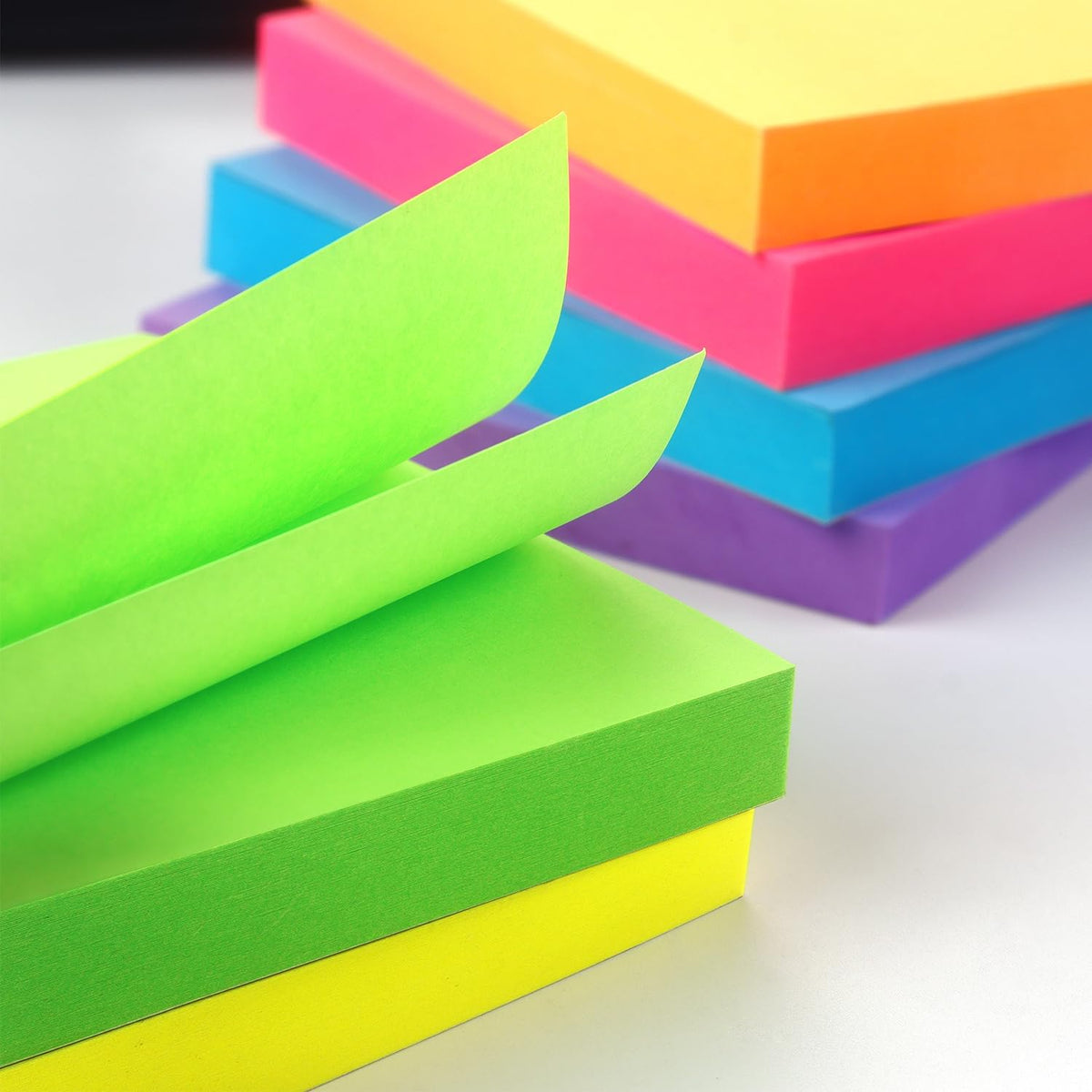 Sticky Notes 3x3 in, Bright Colors Self-Stick Pads, 8 Pads, 85 Sheets/Pad