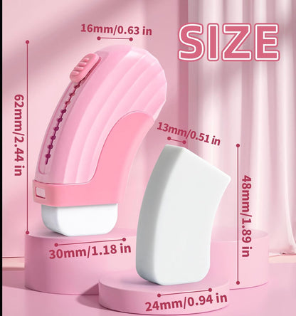 4+1 Pack Rubber Erasers Sliding Retractable Eraser - Pink