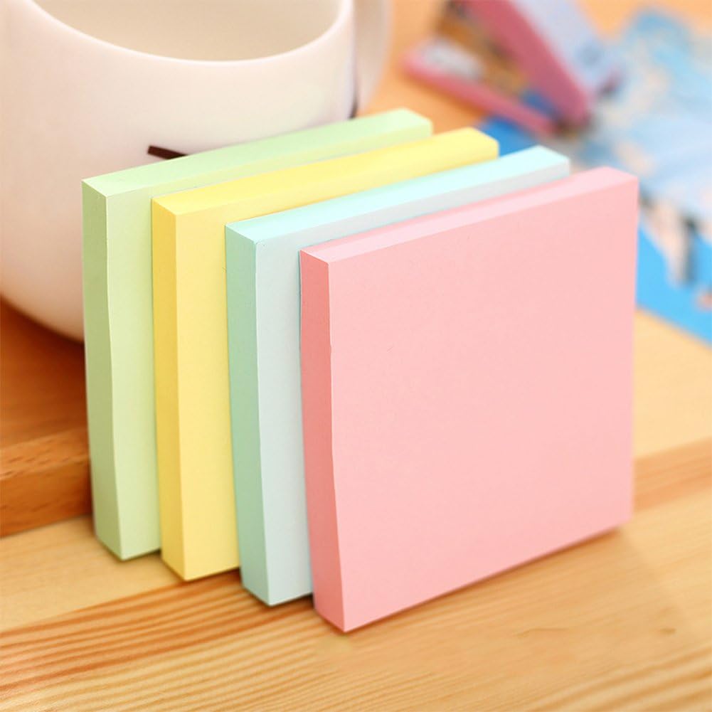 Early Buy Sticky Notes 3x3 in, 6 Pads Pastel Colors, 100 Sheets/Pad