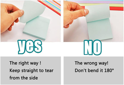 Early Buy Sticky Notes 3x3 in, 6 Pads Pastel Colors, 100 Sheets/Pad