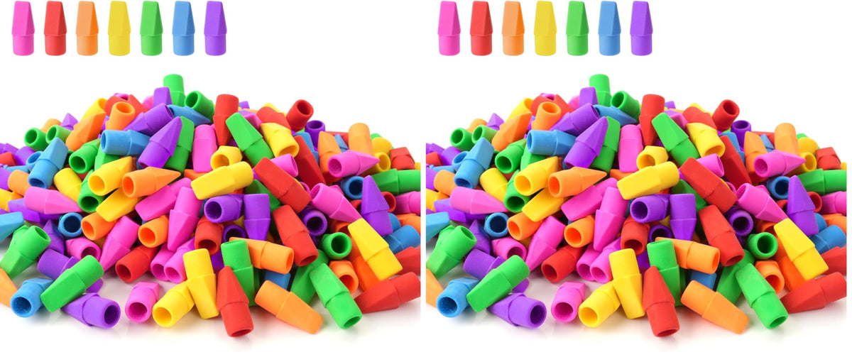 Sooez 120 Pack Pencil Top Erasers Bulk, Cap Erasers Toppers for Pencils