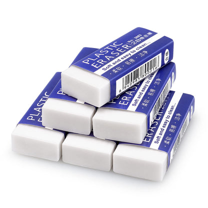 Tamaki Erasers, Large, White, 24 Pack