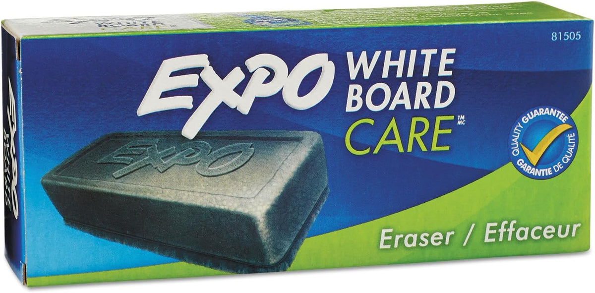EXPO Block Eraser 81505 Dry Erase Whiteboard Board Eraser, Soft Pile, 5 1/8 W x 1 1/4 H - Pack of 2