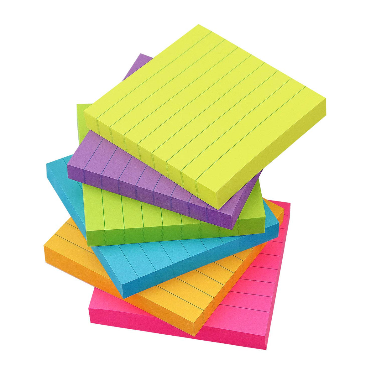 Sticky Notes 3x3 in, Bright Colors Self-Stick Pads, 8 Pads, 85 Sheets/Pad