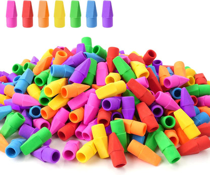 Sooez 120 Pack Pencil Top Erasers Bulk, Cap Erasers Toppers for Pencils
