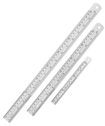 Mr. Pen- Metal Straight Edge Ruler, 2 Pack, 6" and 12", Rose Gold