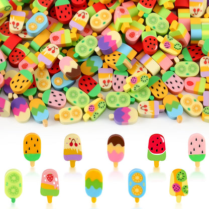 JUNEBRUSHS 300 Pcs Halloween Mini Erasers, Cute Bat Pumpkin Erasers Bulk
