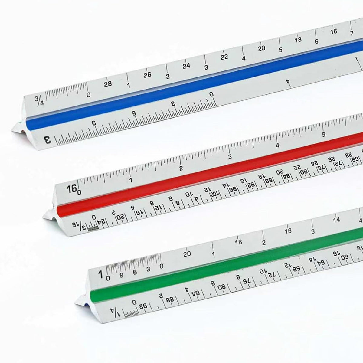 Unjoo Architectural Scale Ruler, 12‘’Aluminum Alloy Drawing Scale,Black