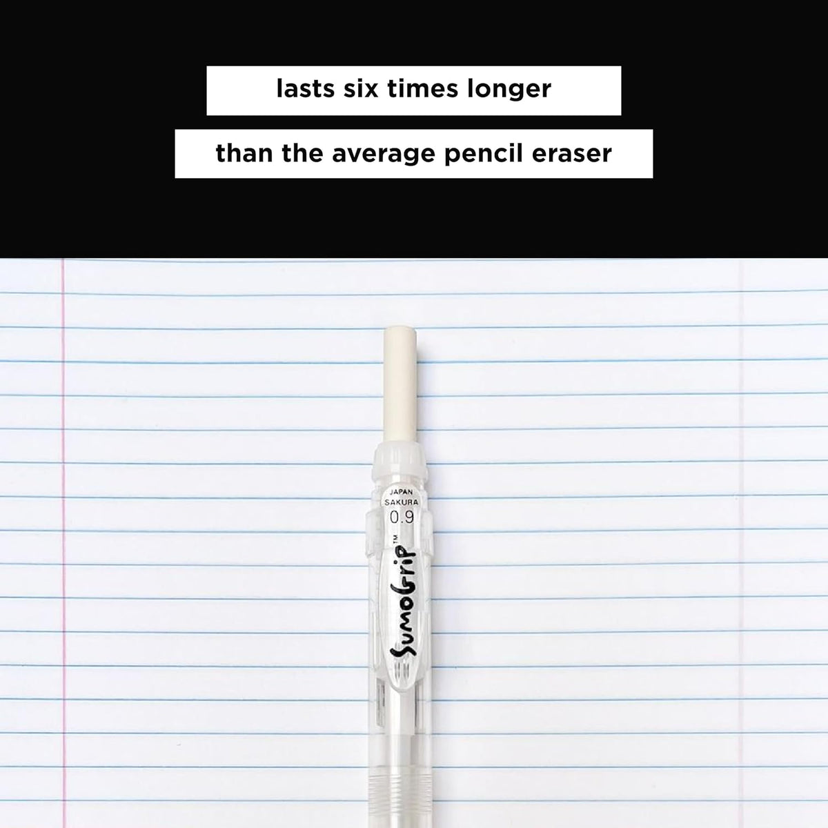 SAKURA SumoGrip Mechanical Pencil Eraser Refill, 3 Eraser Refills