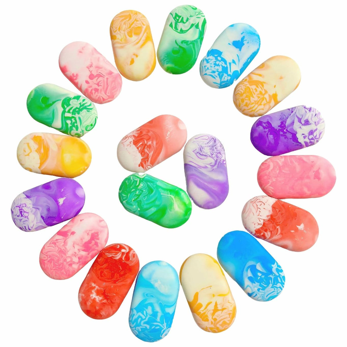 23PCS Big Fun Cute Animal Fruit Pencil Erasers for Kids Bulk