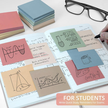 Taja 36 Pads Sticky Notes, 3x3 Inch, Aesthetic Self-Stick Notes, Vintage