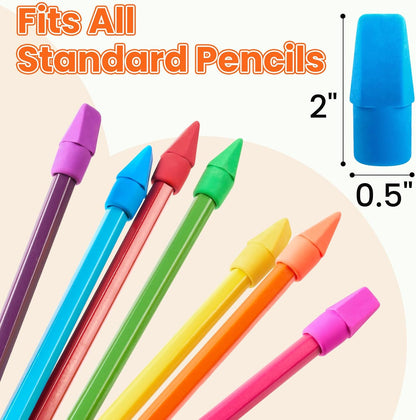 Sooez 120 Pack Pencil Top Erasers Bulk, Cap Erasers Toppers for Pencils