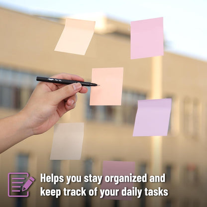 Mr. Pen- Sticky Notes, 3"x3", 12 Pads, 600 Sheets, Colorful