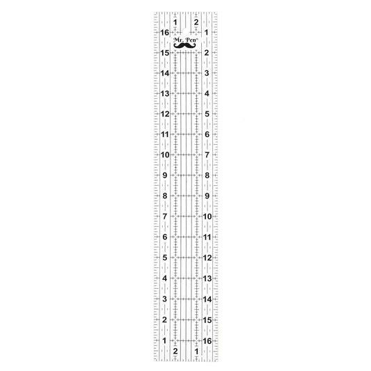 Mr. Pen- Sewing Ruler, 3 x17 Inch, Acrylic Quilting & Cutting Ruler, Non-Slip, Sewing Supplies