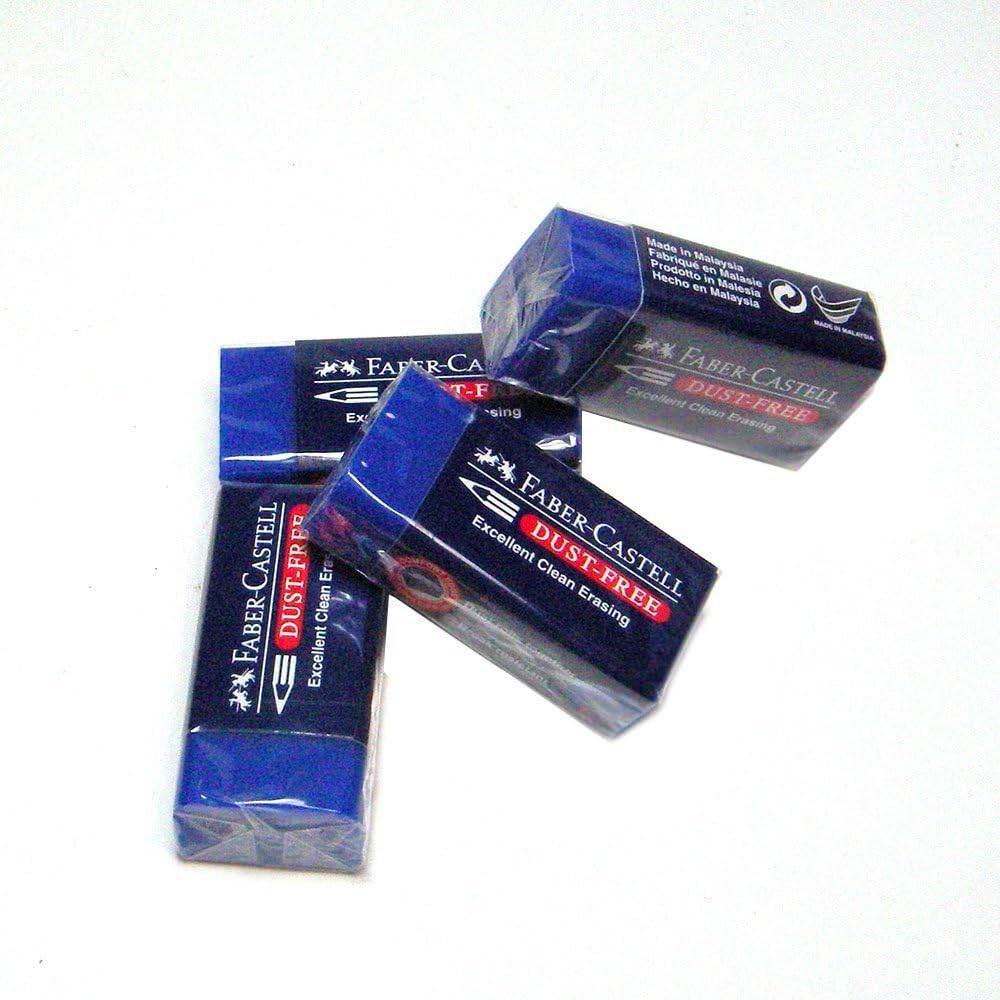 Faber-Castell Pencil Eraser Specially Formulated for Art & Graphic Use [Pack of 4] - Super Save Pack