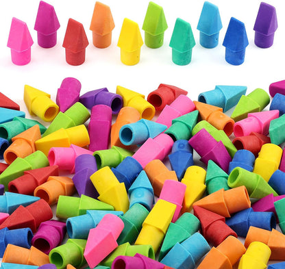 ZZTX 120 Pack Pencil Top Erasers 10 Assorted Colors