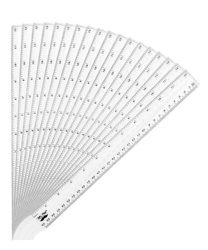 Mr. Pen- Plastic Rulers, 12 Inch, 3 Pack, Easy-to-Read Markings