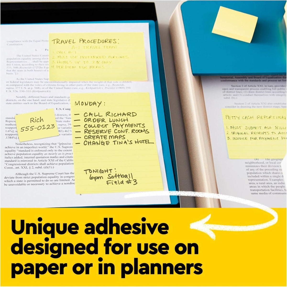 Post-it Notes, 1.38 x 1.88 in, The Iconic Canary Yellow Note, 24 Pads