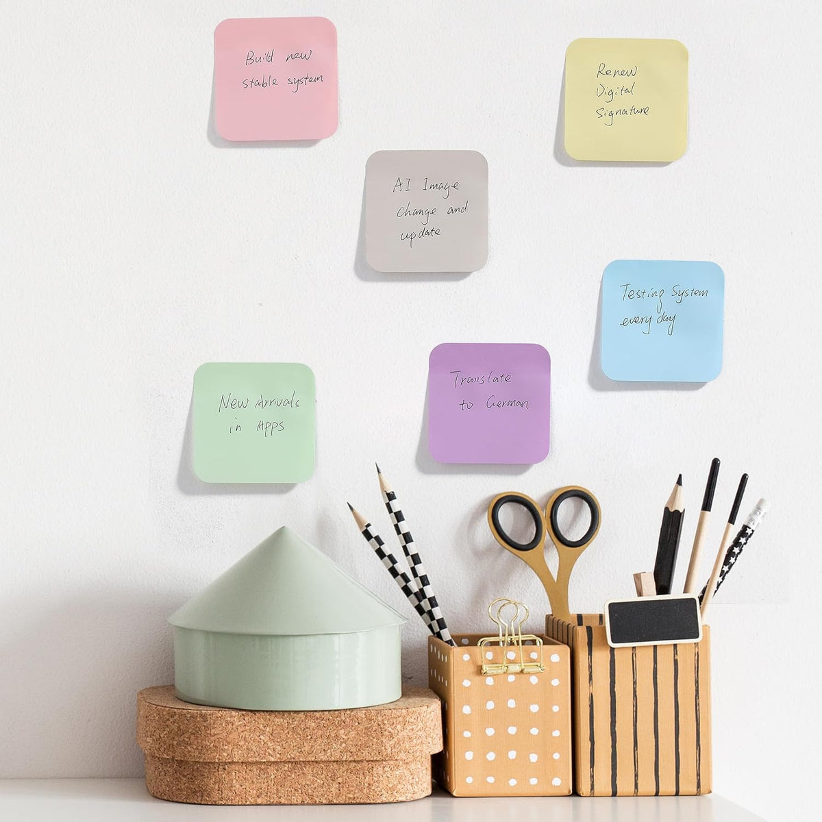 Mr. Pen- Sticky Notes, 2.8"x2.8", 12 Pads, 720 Sheets, Pastel Color