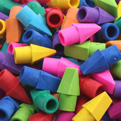 ZZTX 120 Pack Pencil Top Erasers 10 Assorted Colors
