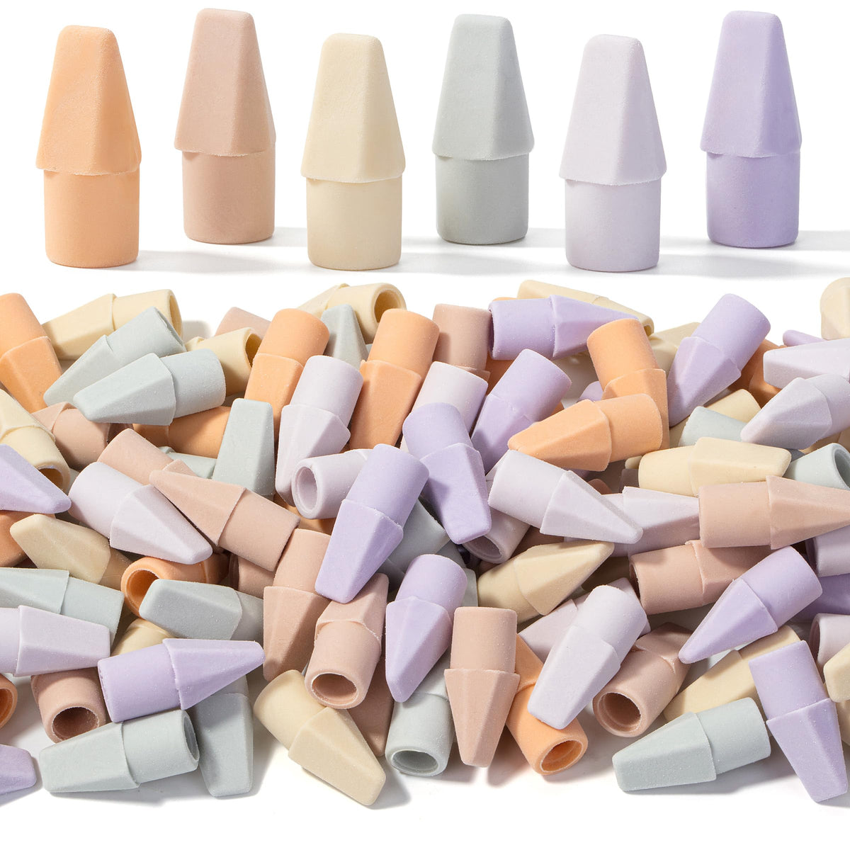 Mr. Pen- Pencil Top Erasers, 120 Pack, Latex-Free, No-Smudge